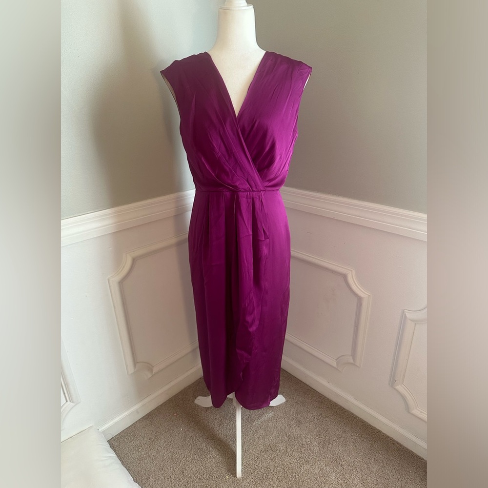 Purple Wrap Donna Karen Dress